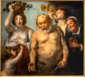 Silenus och de fyra årstiderna