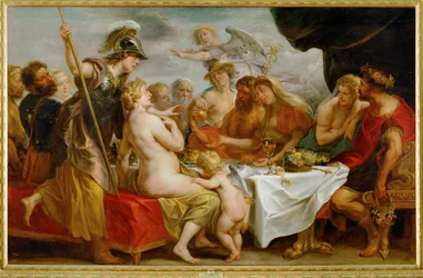 Bröllopet mellan Thetis och Peleus (målning på duk)