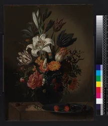 Vas med blommor