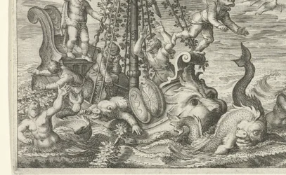 Bacchus förvandlar sina bortrövare till delfiner
