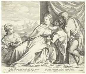 Madonna och barn med St. Johannes Döparen och St. Catherine