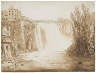 Det stora vattenfallet i Isola del Liri, 1793