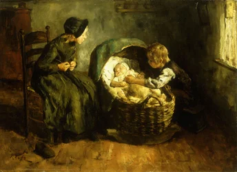 Vakar över bebis,