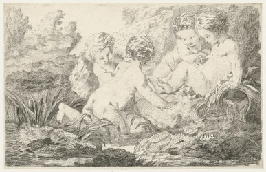 Allegorisk barngrupp