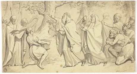 Druider som klipper mistel