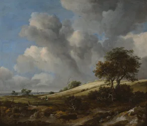 Ett majsfält med Zuiderzee i bakgrunden, ca. 1660