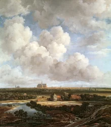 Blekningsmark på landsbygden nära Haarlem, 1670