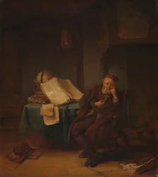 Filosofen i sitt arbetsrum