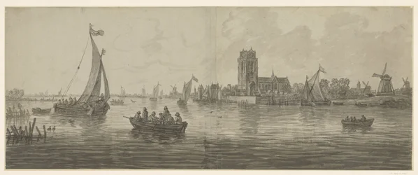 Utsikt över Dordrecht från sydväst