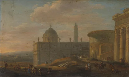 Italiensk stadsutsikt