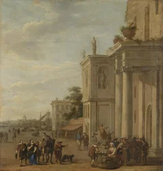 italiensk marknadsplats