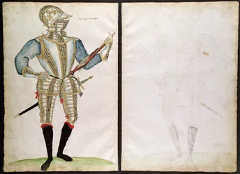 Suit of Armor för Sir John Smith, från An Elizabethan Armourers Album