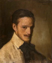 Målaren William A. Sherwood (olja på duk)