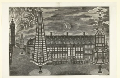 Illumination och fyrverkeri i Gent, 1717