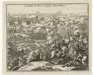 Slaget vid Pavia Tillfångatagandet av Frans I, kung av Frankrike La bataille de Pavie. Et la prize de François Priemier (titel på objekt)