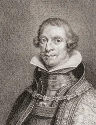 Kung Filip IV av Spanien, Felipe IV, porträtt (gravyr)