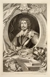 Porträtt av Edward Sackville, illustration från "Heads of Illustrious Persons of Great Britain", pub. av Knapton, London 1742