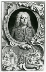 Porträtt av George Frederick Handel, 1768