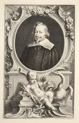 Porträtt av John Pym, illustration från "Heads of Illustrious Persons of Great Britain", pub. av Knapton, London 1742