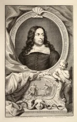 Porträtt av John Thurlow, illustration från "Heads of Illustrious Persons of Great Britain", pub. av Knapton, London 1742