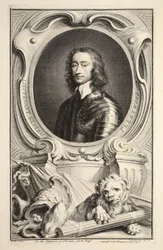 Porträtt av generallöjtnant Fleetwood, illustration från "Heads of Illustrious Persons of Great Britain", pub. av Knapton, London 1742