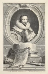 Porträtt av Thomas, Lord Coventry, illustration från "Heads of Illustrious Persons of Great Britain", pub. av Knapton, London 1742