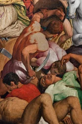 Martyrskap av St. Katarina av Alessandria, detalj