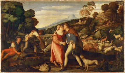 Jacob och Rachel (målning på duk)