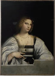 Porträtt av en dam, Allegory of Virginity. (Målning
