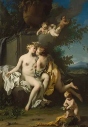 Flora och Zephyr, ca 1730 (olja på duk)