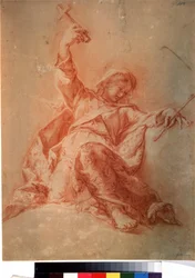 Troens allegori (sanguine)