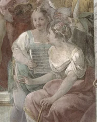 Music Room freskdetalj av 60259
