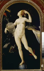 Allegory of Fortune (olja på trä, slutet av 1500-talet)
