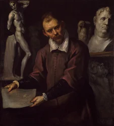 Porträtt av en man, 1600-1610.