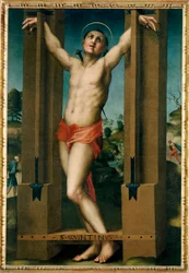 Saint Quentins martyrskap (målning på duk)