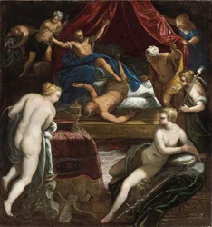 Hercule chassant le faune du lit d