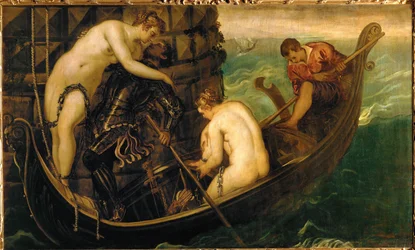 Räddningen av prinsessan Arsinoe, ca 1560 (olja på duk)