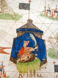 Renässanskarta över Europa, efter Jacopo Russo, 1528