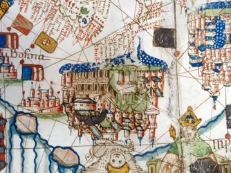 Renässanskarta över Europa, Jacopo Russo (efter), 1528