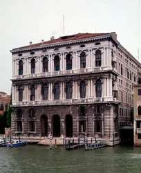 Fasad av Corner della Ca Grande-palatset