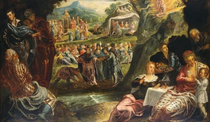 Dyrkandet av guldkalven, ca. 1594.