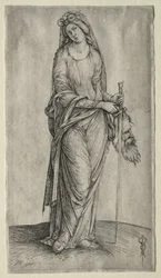 Judith håller Holofernes huvud