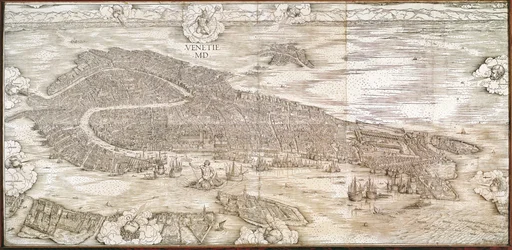 Utsikt över Venedig