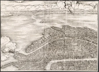Vy över Venedig [det övre vänstra kvarteret]