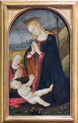 Tillbedjan av Kristus med den unge Johannes Döparen