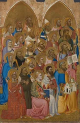 Tillbedjande heliga från San Pier Maggiores altartavla, 1371