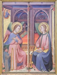 Bebådelsen, ca 1390 (tempera på pannå)