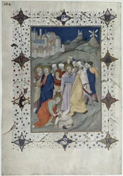 MS 11060-11061 Hours of the Cross: Matin och Laudes, The Betrayal by Judas, från 