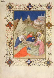 MS 66060-66061 Hours of the Cross: Compline, The Entombment