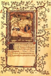 Ms Lat 18014 fol. 38 The Nativity, från Les Petites Heures de Duc de Berry, c.1385-90 (vellum)